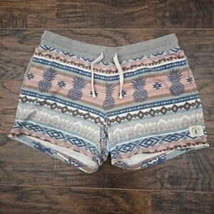 Chubbies Shorts Mens Medium Lounge Wear Fleece Palm Aztec Southwest 5.5" Dad